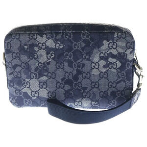 Gucci Denim Bag all over shoulder Indigo GG Blue Crossbody